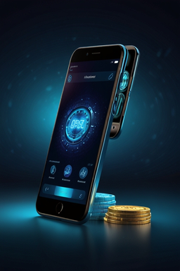 Smartphone avec l’app Vulkan Vegas